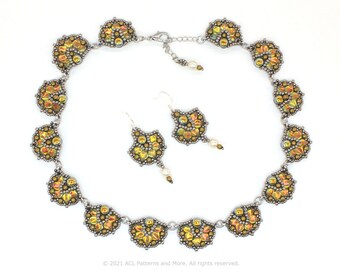 Autumn Ginkgo Leaves Necklace & Earrings Kit