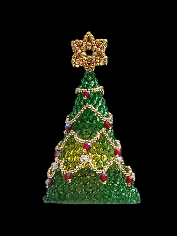 Beaded Tea Light Christmas Tree PDF Pattern