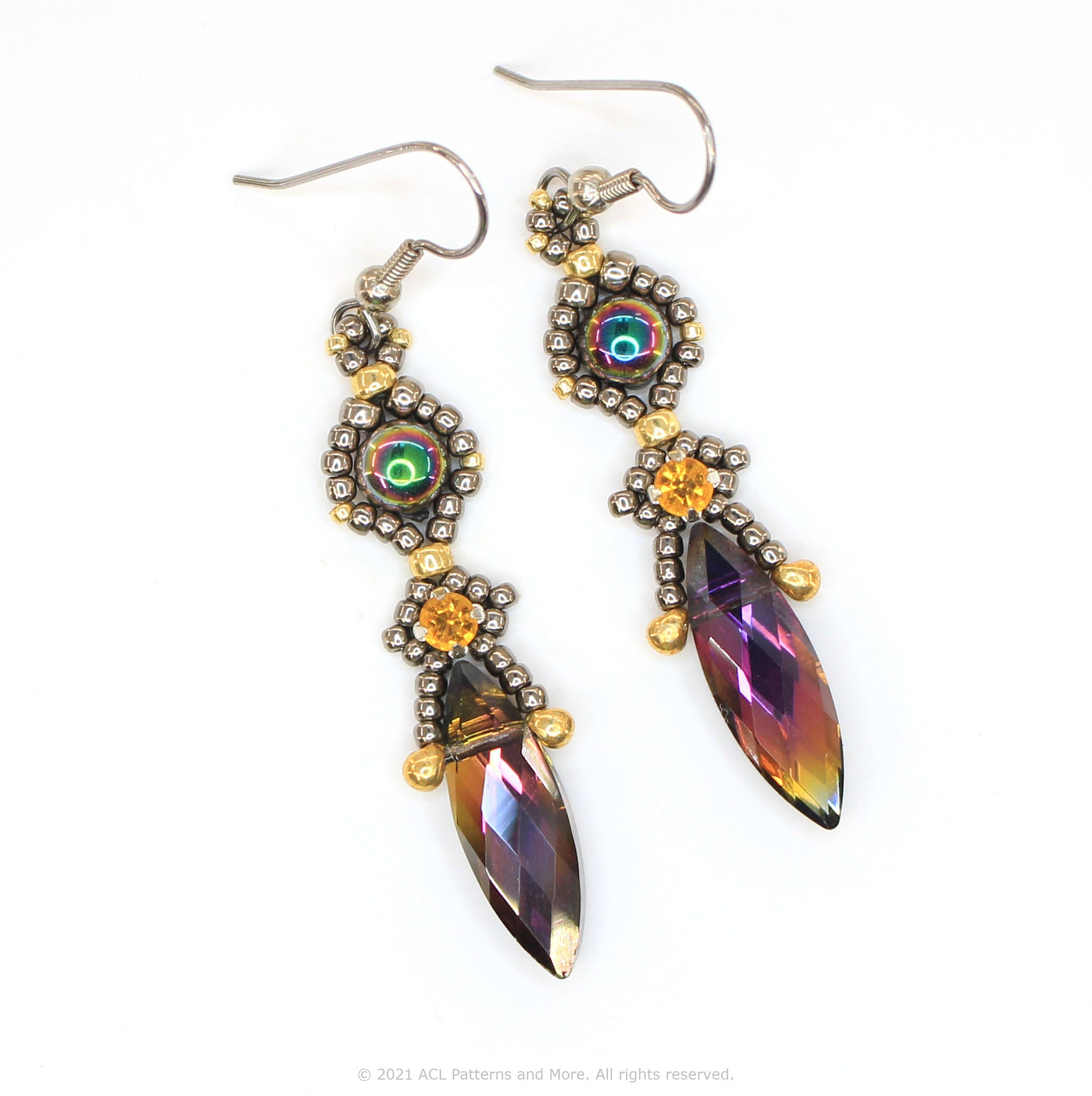 Princess Earrings PDF Pattern - Etsy
