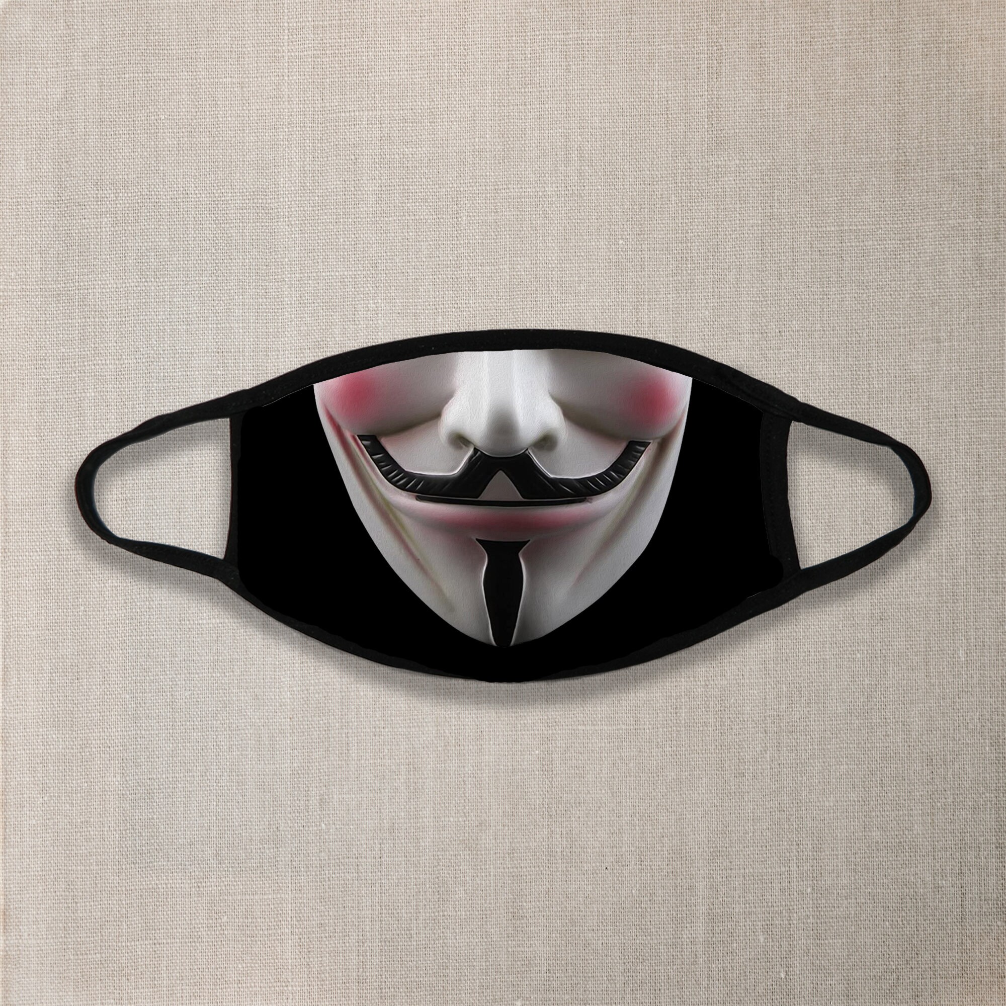 V para Vendetta Face Mask/Producto reutilizable/Máscara facial Etsy