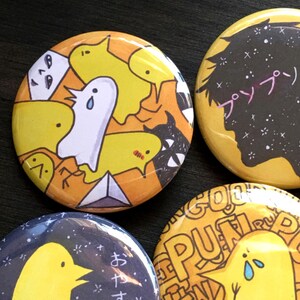 Pun Pun Manga Button Set