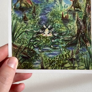 Swamp Siren Original 5 « x7 » Art Print