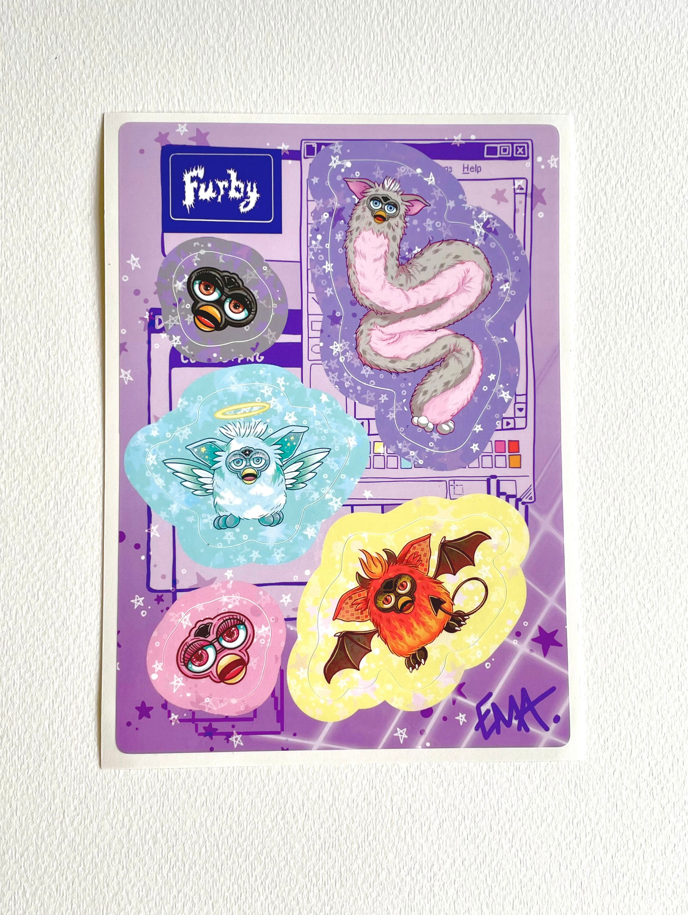 Furby Sticker Sheet - Etsy