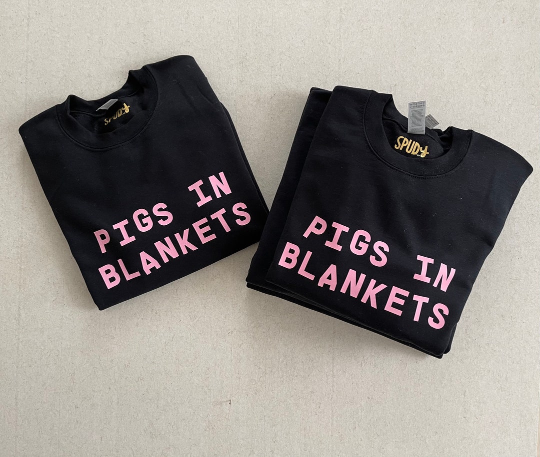 PIGS IN BLANKETS Christmas Jumper in Black Etsy UK
