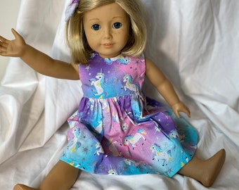 Purple Floral Dress for American Girl Ruthie Kit 18" Doll Clothes  Most Variety