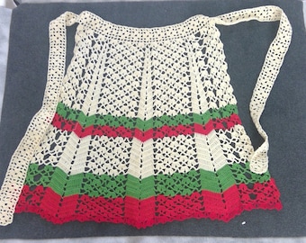 Vintage Crocheted Apron