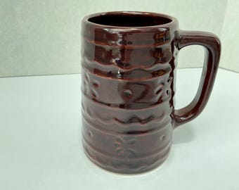 MarCrest Daisy and Dot Brown Mugs - Set of 4