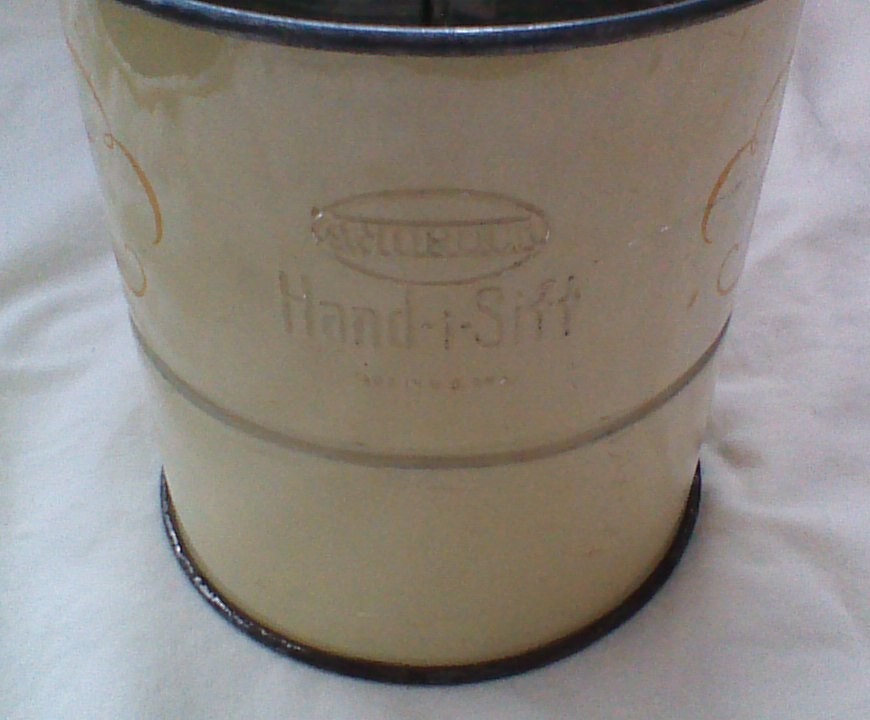 Flour Sifter, Red Wood Handle, Androck, Tulip Design, Handisift Etsy