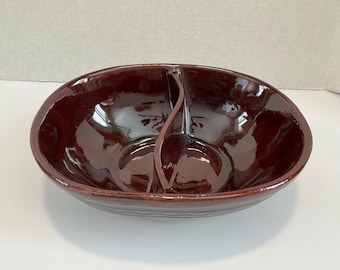 Vintage Marcrest Daisy and Dot Divided Serving Dish