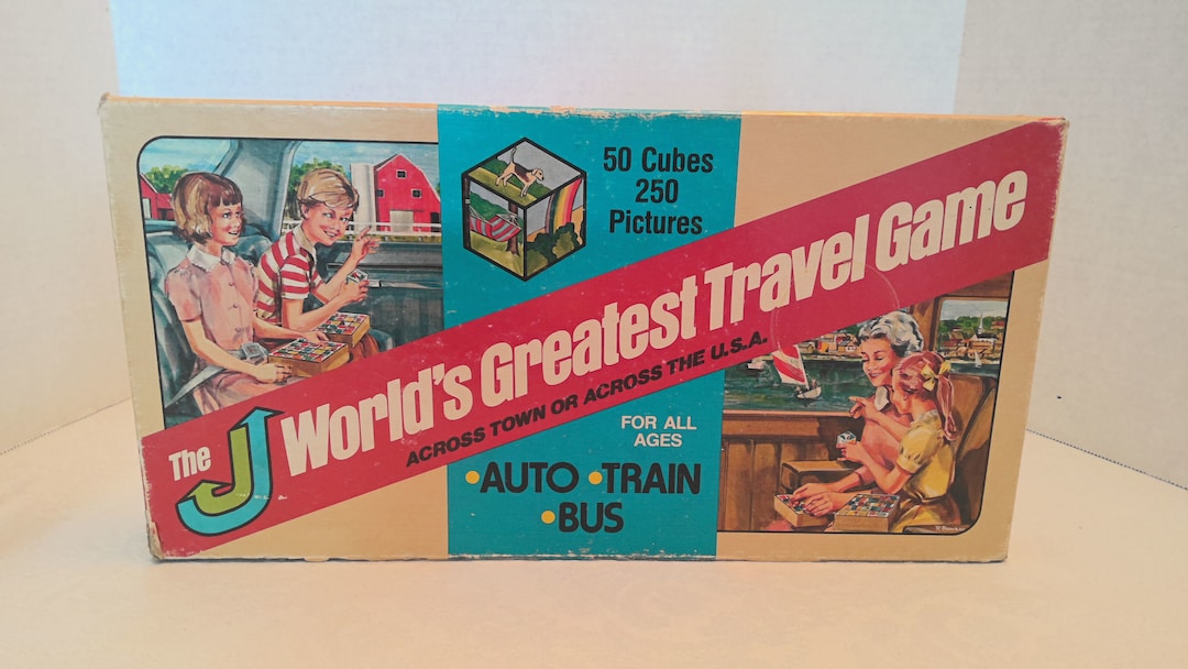 Vintage World's Greatest Travel Game by J&J Company 1980 Etsy