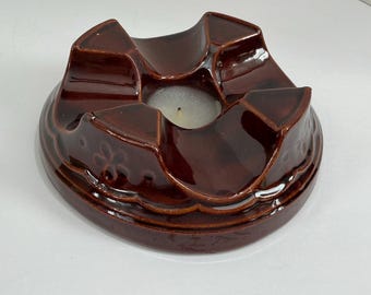 MarCrest Daisy Dot  Stoneware Candle-Flame Casserole Warmer