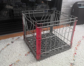 Vintage Fairmont Milk Crate – Metal and Plastic