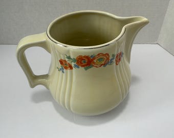 Vintage Hall ‘s Kitchenware  Orange Poppy Jug