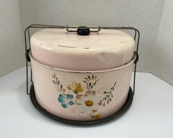 Vintage Combination Pie and Cake Carrier Metal