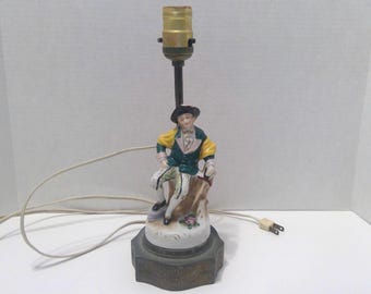 Victorian Man Table Lamp -