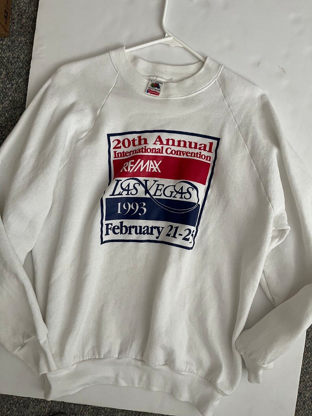 Vintage Remax Homes 1993 Convention Sweatshirt Large White 1 Flaw Etsy
