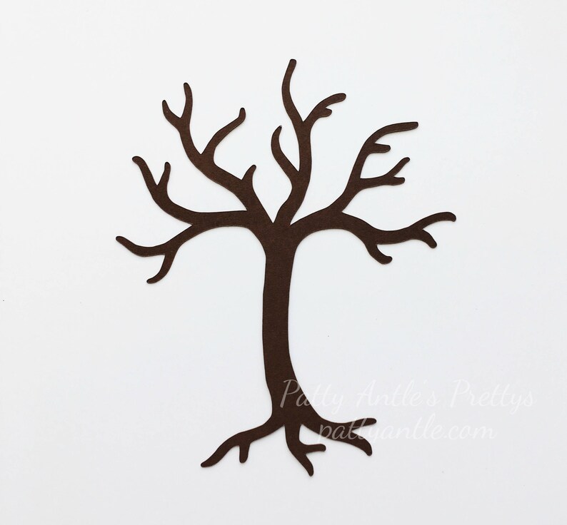 Dead Tree Die Cuts Halloween Die Cuts Paper Tree 4 Ct. Bare Tree Die Cuts Tree Die Cuts