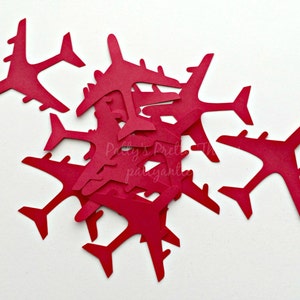 Glitter Airplane Die Cuts, Airplane Confetti