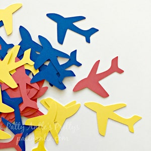 Glitter Airplane Die Cuts, Airplane Confetti