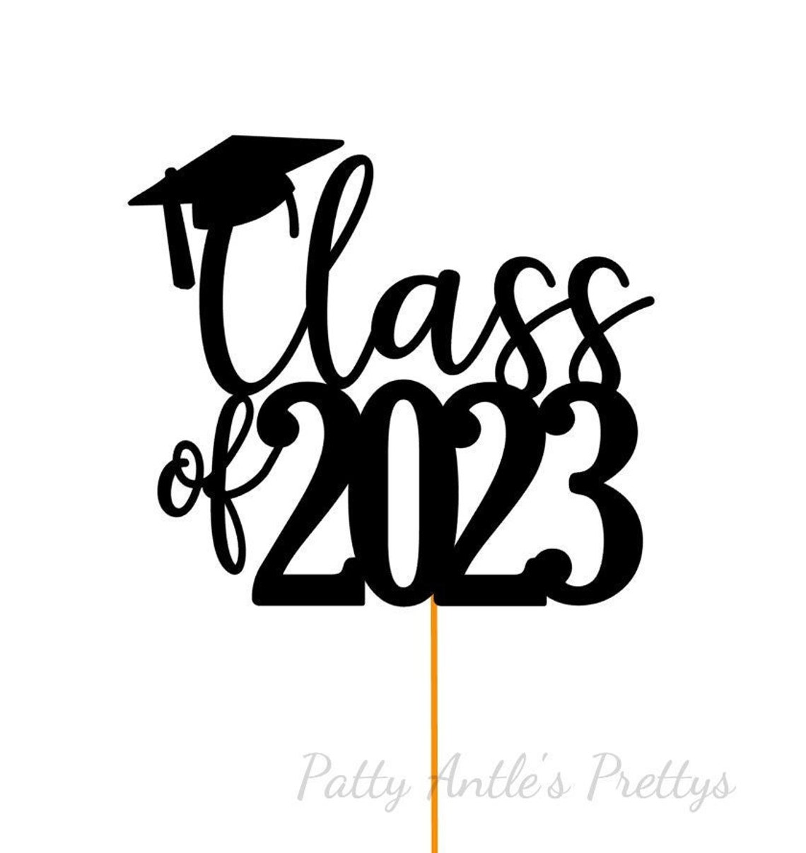 Glitter Graduation Class of 2023 Cake Topper 2023 Cake Etsy