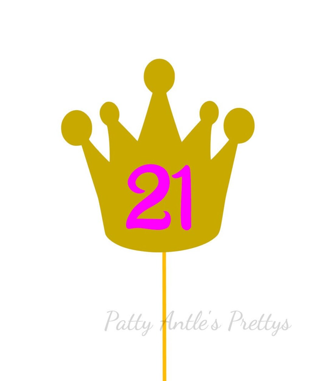 Glitter Crown Cake Topper Princess Cake Topper Prince Cake Etsy