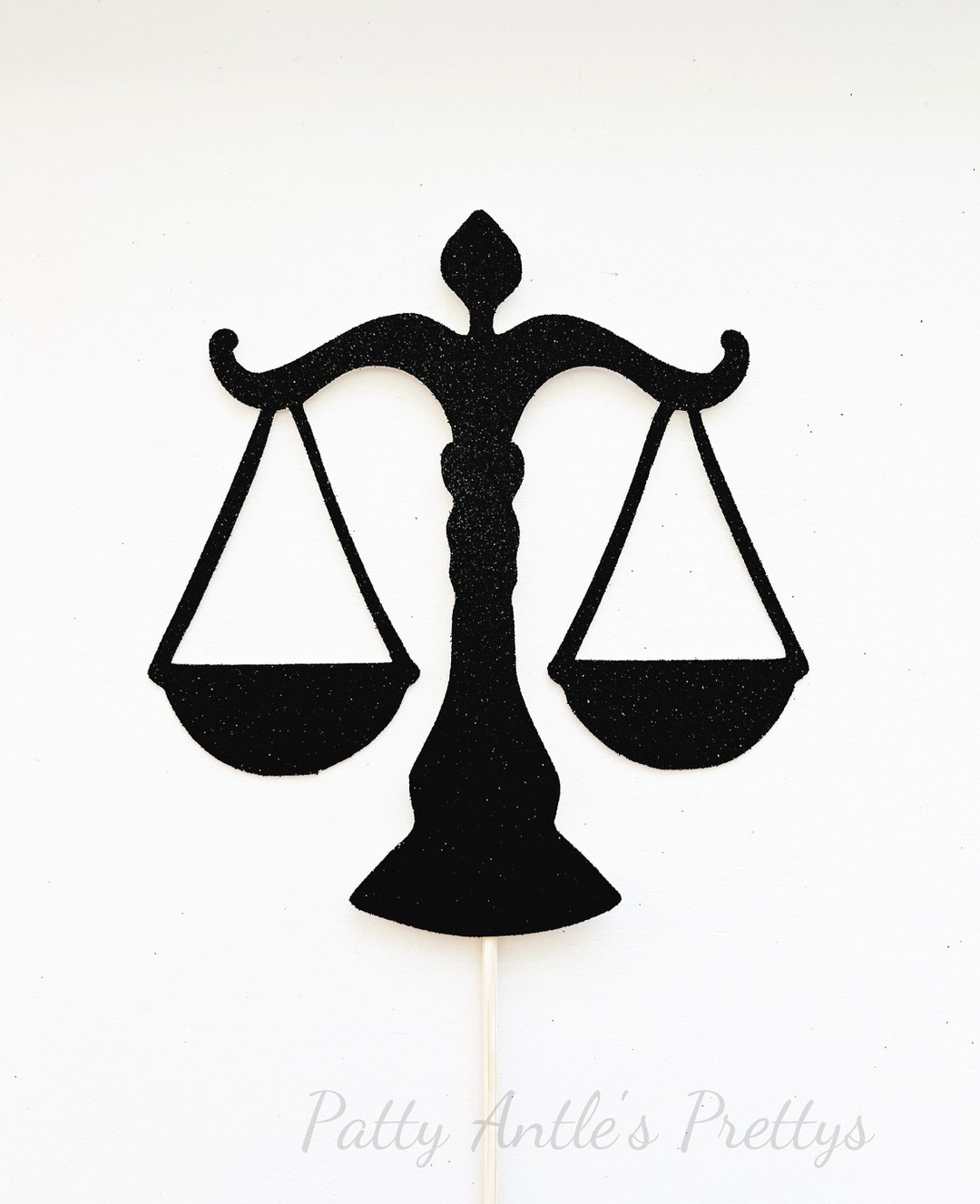 Glitter Scales of Justice Cake Topper Lawyer Cake Topper Etsy