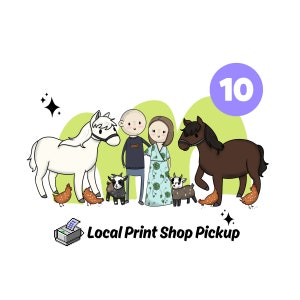 10 PEOPLE/PETS DIGITAL Custom Portrait, Cartoon Portrait, Unique Hand-Drawn Digital Portraits: Personalized Gifts in Just Days!