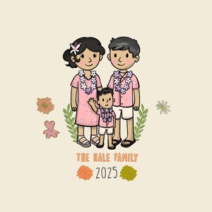 Custom Portrait from Photo, Cartoon Portrait, Printed Family Illustration, Custom Portrait Personalized Print, Gift for Him, Custom Drawing image 5