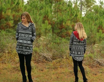 Driftwood Hoodie PDF Pattern Women XS-XXXL