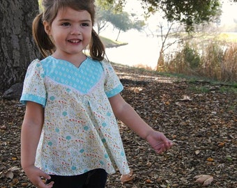 Wanderer Tunic PDF Sewing Pattern ... Sizes 2T-14yrs