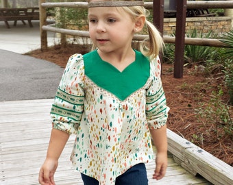 Wanderer Tunic PDF Sewing Pattern ... Sizes 2T-14yrs