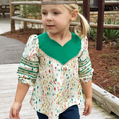 AVITA Dress PDF Pattern & Tutorial 8 sizes from Age 1 to 8 | Etsy