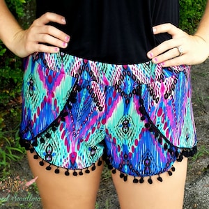 Damen Coachella Shorts PDF Schnittmuster ... Größen XS-XXL