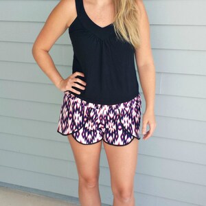 Women's Coachella Shorts PDF Sewing Pattern ... Sizes XS-XXL - Etsy