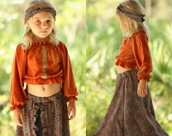 Festival Skirt PDF Sewing Pattern ... Sizes 2T-14yrs