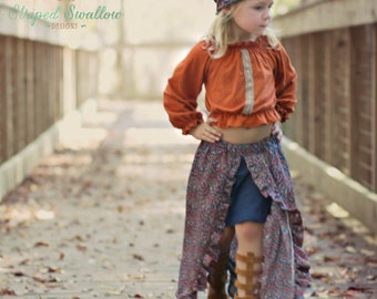 Festival Skirt PDF Sewing Pattern ... Sizes 2T-14yrs