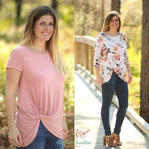 Harbor Knot Tee Women's PDF Sewing Pattern Sizes XS_XXXL