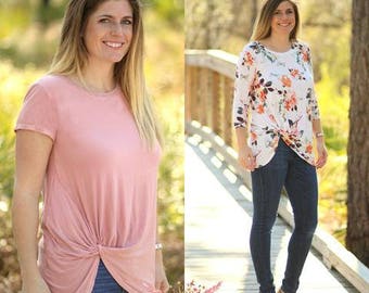 Harbor Knot Tee Women's PDF Sewing Pattern Sizes XS_XXXL