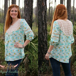 Women's Wanderer Tunic PDF Sewing Pattern ... Sizes XS-XXXL