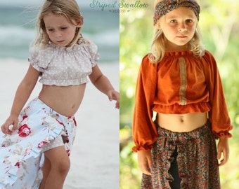 Gypsy Top PDF Sewing Pattern ... Sizes 6m-14yrs