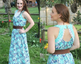Women's Soho Maxi PDF Sewing Pattern ... Sizes XS-XL