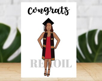 Black Grads Matter | Black Girl Magic | Gaduation Card