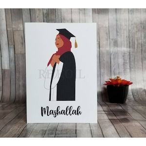 Muslimah Abschlusskarte | Islamische Abschlusskarte