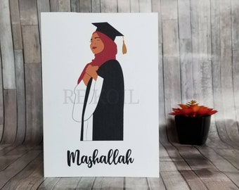 Muslimah Graduation Card | Islamic Grad Card