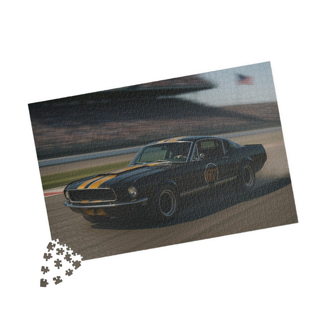 Classic Racing Mustang Shelby GT500 Puzzle | Car Jigsaw Puzzle, 252-520 ...