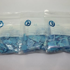 No. 6B 100ct Reddish Blue Crushed Opal / Synthetic Opal/ Inlay Material / Jewelry Making / Woodworking / Ring Making / Nail Art/ Nail Gel