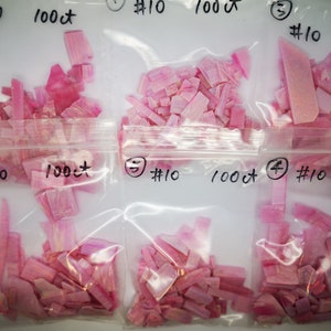 No.10 100ct Pink Violet Crushed Opal / Synthetic Opal/ Inlay Material / Jewelry Making / Woodworking / Ring Making / Nail Art/ Nail Gel