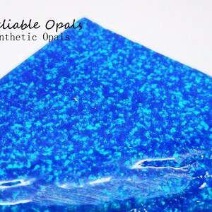 Synthetic Opal (Impregnated) - (81 g), Created Rough Opal, Blue Opal for Opal Jewellery or Opal Inlays (Lab Created Opal)