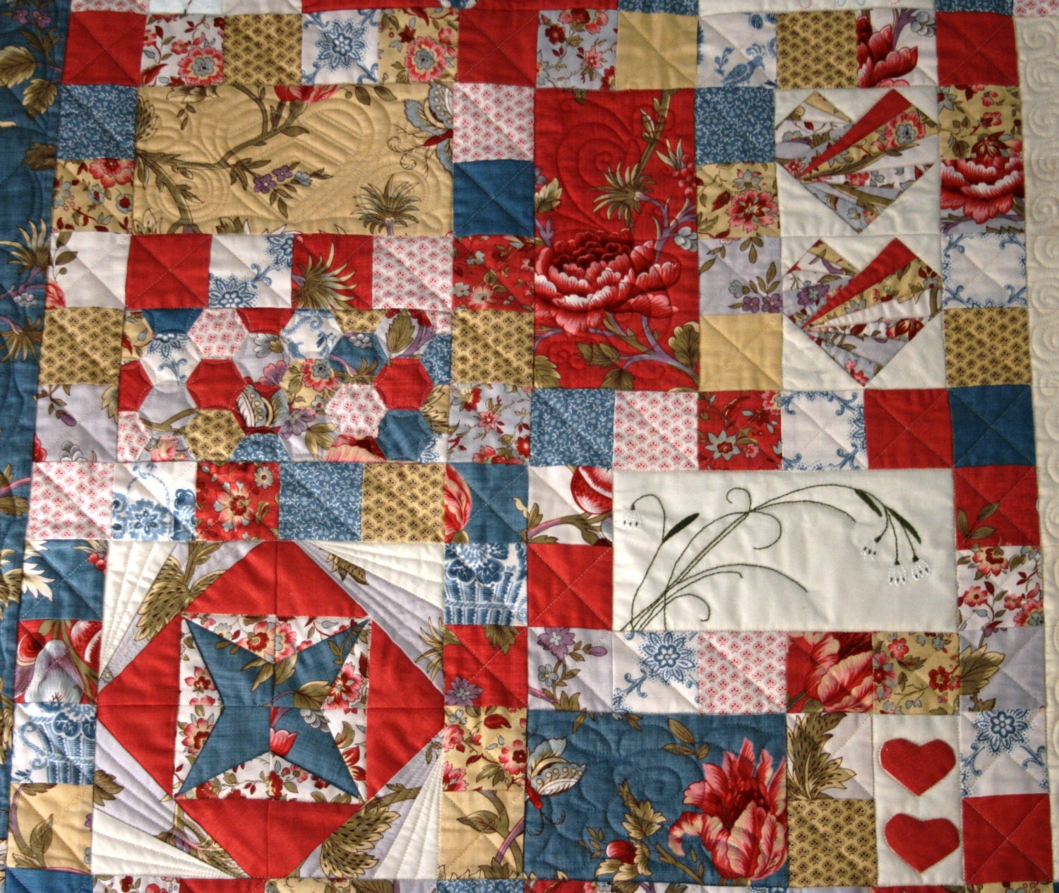 Friendship Quilt Block of the Month Block 4 | Etsy