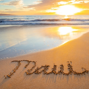 Maui Sunset in the Sand